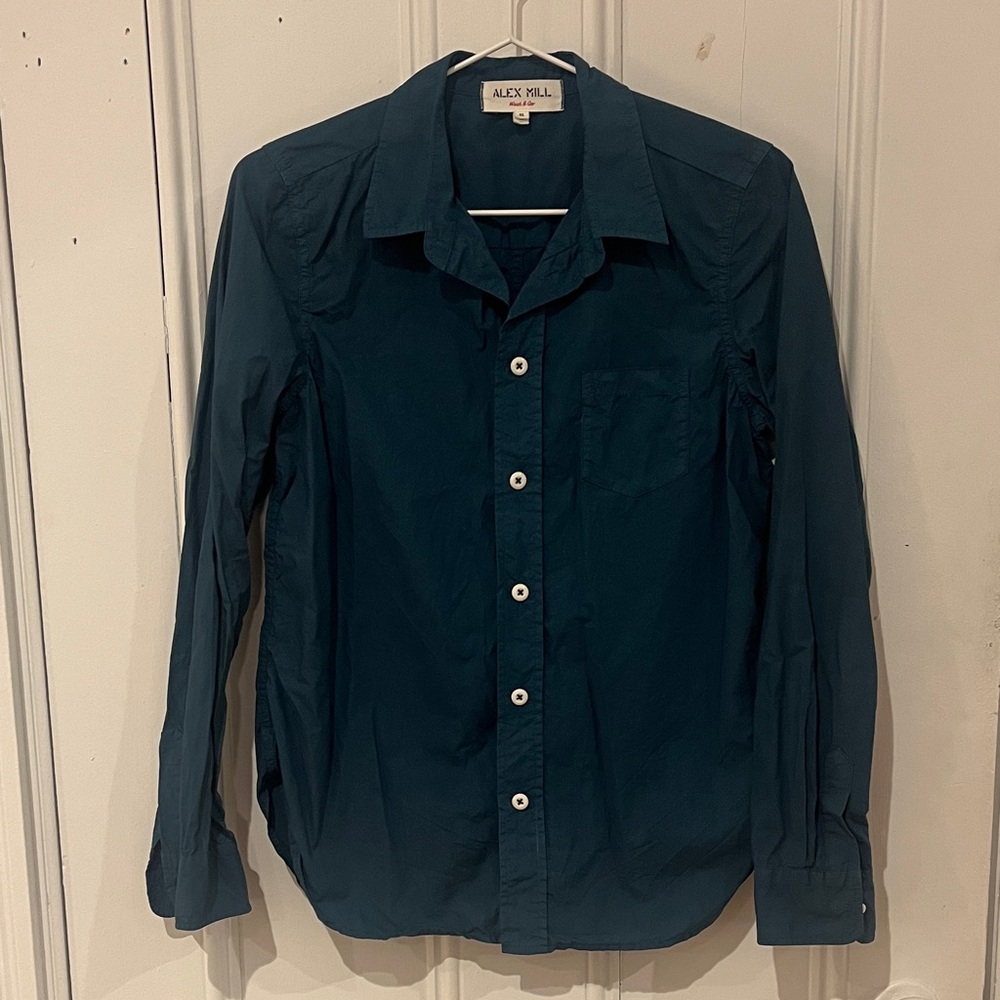Alex Mill Teal Button-Down Shirt